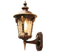RKYRRKI E27 Metal Outdoor Wall Light American-Style Corridor Hallway Light IP65 Waterproof Wall Sconce Villa Garden Outdoor Courtyard Balcony European Wall Lamps