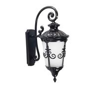 RKYRRKI E27 Modern Minimalist Garden Wall Lamp Irregular Flower Shaped Aluminum E27 Wall Lamp With Glass Shade Suitable For Villas Outdoor Hotels And IP54 Waterproof Wall Sconces