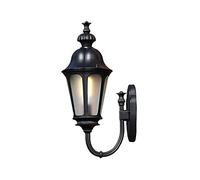 RKYRRKI European Style E27 Outdoor Lantern Wall Lamp Semi-Flush Mount IP65 Waterproof Wall Sconces Aluminum Retro Wall Lights For Doorway Balcony Garden Lighting Fixture