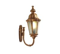 RKYRRKI European Style E27 Outdoor Lantern Wall Lamp Semi-Flush Mount IP65 Waterproof Wall Sconces Aluminum Retro Wall Lights For Doorway Balcony Garden Lighting Fixture