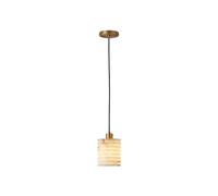 RKYRRKI Full Copper Marble Pendant Light E27 Single Head Pendant Wire Light Restaurant Bar Staircase Study Bedside Lamp Post-modern Light Luxury Small Pendant Lamp, Height Adjustable