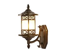 RKYRRKI IP45 Waterproof Wall Light Aluminum Outdoor Wall Sconces Fixture E27 Porch Wall Lamp With Glass Lampshade Courtyard Exterior Wall Mount Lights Lighting