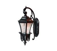 RKYRRKI IP54 Waterproof Outdoor Wall Lamp Aluminum European Style Glass Shade Wall Lights Restaurant Villa Courtyard Wall Mounted Sconces, 51cm/20in