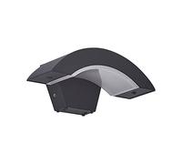 RKYRRKI IP65 Waterproof Exterior Wall Lamp Fixture 18W LED Black Creative Geometric Aluminum Wall Sconces Courtyard Garden Villa Outdoor Indoor Wall Lights Lighting,Warm Light 3000K