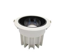 RKYRRKI LED Recessed Lighting COB Anti-Glare Downlight Narrow Side Round LED Ceiling Light Fixtures Hotel High-Altitude High-Power Recessed Ceiling Panel Down Light Lamp