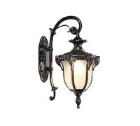RKYRRKI Metal Wall Light E27 European-Style Garden Wall Sconces Garden Villa Exterior Wall Lamp Outdoor IP65 Waterproof Wall Light with Glass Shade Landscape Lighting