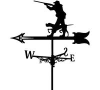 RKYRRKI Metal Weathervane Retro Farm Scene Wind Vane with Wind Direction Indicator, Durable Garden Decorations (Color : Color 3) (Color 2)
