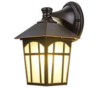 RKYRRKI Modern Waterproof Outdoor Wall Sconce Light Fixture | E27 Aluminum Lantern for Balcony, Courtyard & Garden | IP43 Rated Exterior Wall Lamp (1 Pack)