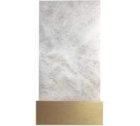RKYRRKI Nordic Simple Natural Marble Wall Lamp, E 27 Light Source Alabaster Wall Light, Creative Background Wall Bedroom Bedside Decorative Wall Mounted Lamp, for Bedroom Living Room Study Room