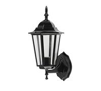 RKYRRKI Outdoor IP65 Waterproof Wall Lights E27 Wall Mounted Sconces Black Modern Aluminum Wall Lamp with Glass Shade Balcony Villa Hotel Lighting Fixtures