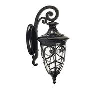 RKYRRKI Outdoor Wall Mounted Lamp Lighting Fixture with Glass Lampshade European Style IP65 Waterproof Wall Light Vintage Villa Aisle E27 Exterior Wall Sconce