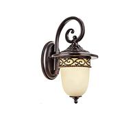 RKYRRKI Outside Vintage Wall Lamp Outdoor Aluminum Wall Sconces Fixtures with Glass Lampshade E27 Waterproof IP43 Wall Lights for Garden Patio Balcony Lighting