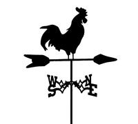 RKYRRKI Retro Frame Weathervane Stainless Steel Weather Vane with Mounting Bracket Wind Direction Indicator Wind Vane Weathercock-Animal Figurines Design Ornaments-Flags,Ro,Roosters