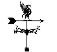 RKYRRKI Roof Install Weathervane Black Metal Wind Vane Classic Liver Bird Wind Direction Indicator with Install Bracket for Barn Gazebo Outdoor Garden Yard Decorate