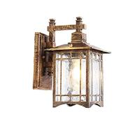 RKYRRKI Semi-Flush Mount European Style Outdoor IP65 Waterproof Wall Lights Fixture E27 Creative Square Wall Lamp Glass Shade Wall Sconces Balcony Garden Porch Lighting Fixture