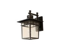 RKYRRKI Wall Lamp E27 Outdoor Wall Sconce, IP45 Waterproof Wall Light Fixture, LED Wall Mount Lighting Fixture, Vintage Industrial Wall Lantern With Clear Glass Shade For Entryway, Porch, Doorway
