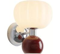 RKYRRKI Wall Sconce 2-Light G9 European Style Iron Bracket White Finish Warm Lighting for Kids Bedroom Boys and Girls Nursery Playroom Home Decor(Red)