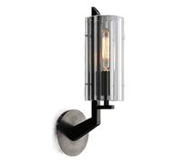 RKYRRKI Wall Sconce American Copper LED Wall Lamp Living Room Bedroom Bed Energy Saving Lamp Postmodern Light Luxury Wall Creative Glass Crystal Wall Lamp Black Brass Color Fashion Luxury Bracket