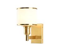 RKYRRKI Wall Sconce Creative Fashion All Copper Bedroom Bedside Wall Lamp Romantic and Warm Living Room Study Wall Light Exquisite Chic Aisle Staircasedor Bracket Light Source Single Head Double H