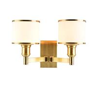 RKYRRKI Wall Sconce Creative Fashion All Copper Bedroom Bedside Wall Lamp Romantic and Warm Living Room Study Wall Light Exquisite Chic Aisle Staircasedor Bracket Light Source Single Head Double H