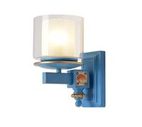RKYRRKI Wall Sconce Wrought Iron Resin Glass Sea Shell Wall Lamp E27 Light Source Wall Lamp Creative Personality Living Room Study Bedroom Home Decoration Wall Light Waterproof