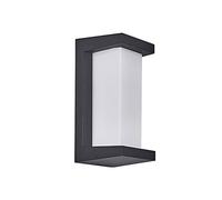 RKYRRKI Warm Light 18W LED Rectangle Wall Mounted Lights Black Nordic Style Aluminum IP23 Waterproof Wall Lamp Fixture Outdoor Indoor Living Room Corridor Aisle Wall Sconces Lighting
