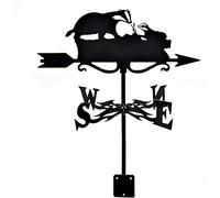 RKYRRKI Weather Vane Weathervane Badger with Roof Mounted Wind Direction Indicator Garden Metal Wind Vane Measuring Tool Decorations for Outdoor Roof Farm