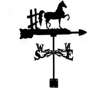 RKYRRKI Weather Vane wind vane Squirrel Horse Fence Badger Black Windblown Direction Indicator with Coating Weathercock for Outdoor Roof Farm Yard Mount Yard Decor Badger Black