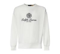 RL Fleece Relaxed Fit Sweatshirt - male - Polo Ralph Lauren - Sweatshirts - White - S - Sweatshirts & Hoodies S