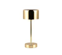 RL LIVE YOUR LIGHT Reality Leuchten Jeff R59151103 LED Battery-Powered Table Lamp Polished Metal Brass with 1.5 Watt LED 4-Way Touch