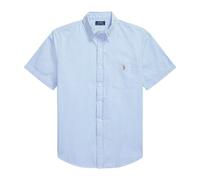 RL Prepster Custom Fit Seersucker Shirt - male - Ralph Lauren - Short Sleeve Shirts - Blue - M - Shirts M