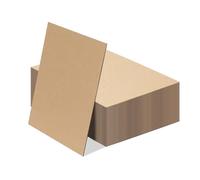 RLAVBL A4 Corrugated Cardboard Sheets 50 Pack for DIY, Packaging, Shipping, Mailing, Thick Brown Corrugated Pads Dividers, Large Kraft Board Art Craft Paper Sheet