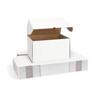 RLAVBL Pack of 15 White Mailing Boxes 12" x 6" x 6" for Posting Items, Toys and Gifts
