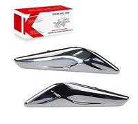 RLB-HILON 1 PAIR Front Fender Chrome Finisher Compatible with BMW X3 F25 X4 F26 2013 to 2017 Year Replaces# 51117338569 51117338570