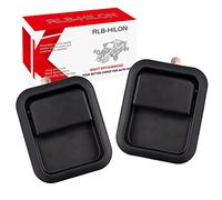 RLB-HILON Exterior Door Handle Compatible with Jeep Wrangler 1987 - 2006 Jeep CJ 1976 - 1986 Heavy Duty Metal 1pair Replacement for # CH1310131 CH1311131 55176382AE 55176383AE