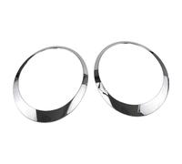 RLB-HILON Headlight Trim Ring Compatible with MINI Cooper R55 R56 R57 R58 R59 2007 2008 2009 2010 2011 2012 2013 2014 2015 Year, 1Pair Chrome Headlight Bezel for Driver and Passenger Side