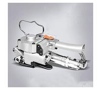 RLCJBMSUG Electric Strapping Machine, A25 Portable Pneumatic Baler Button Hot Melt Fully Automatic Plastic-Steel Band Binding Machine Bundling Machine with Manual for Plastic Packaging Strapping