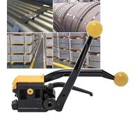 RLCJBMSUG Handheld Steel Strapping Tool, A333 Manual Seamless Steel Strapping Machine for 1/2"-3/4" (13mm -19mm) Steel Straps