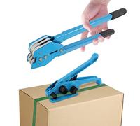 RLCJBMSUG Pallet Banding Strapping Kit Packaging Strapping Tool, Poly Strapping Tensioner & Cutter, 1000N Manual Strapping Sealer for Packing Belts with a Width of 16-19mm/0.6-0.7inch | US Stock
