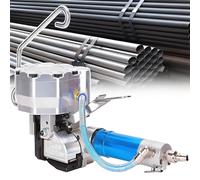 RLCJBMSUG Pneumatic Steel Strapping Machine,Zero Slippage Technology w/4200N Tension + 6300N Clamp, All-Metal Build for Aluminum Profiles & Timber