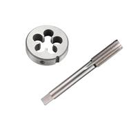 RLCJBMSUG Round thread die metric round die 2pcs hss machine tap left hand tap and set metric screw thread drill m3 m6 m8 m10 m12 m14 m16 m18 m20 m18x1 5