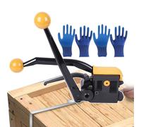 RLCJBMSUG Steel Strapping Machine Manual Banding Tools w/800N Binding Force Baler, Handheld Strapping Bander, Material Handling Strapper for SeBoxes, Packaging Pallets, Or Other Items