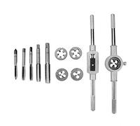 RLCJBMSUG Torque Wrench 12/20pcs Wrench Tap and Die Adjustable Screw-Thread Spanner Universal Key Set Hand Tools (Size : A) ()