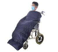 RLCJBMSUG Wheelchair Blanket Thicken Warm, Adults Wheelchair Cover, Lightweight Wheelchair Blanket, Thicken Arctic Velvet, Safety Buckle Design, for Adults Leg and and Body Windproof Sleeping Bag
