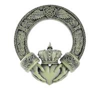 Rlcvecv Celtic Claddagh Irish Ring Wall Plaque Home Decoration,Ireland Wall Art Decor for Home,Celtic Cross Irish Blessing Wall Decor,Celtic Symbol of Love,Loyalty,Unity and Friendship