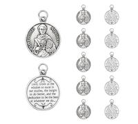 Rlcvecv Set of 10 Acutis Medals with Sacred Cards