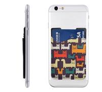 RLDOBOFE 149244c69b81dd5f5b3dde9239b9ff0 Phone Wallet, Stick On Card Holder for Back of Phone Case - Leather Cell Phone Card Wallet Sleeve Adhesive Phone Pocket - Compatible with Most Cell Phones