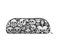 RLDOBOFE 19ca4ba04eb3e002f353af7533ef3a1 Leather Pencil Case with Zipper for Pencils, Pens, Markers, Makeup, Coin, Coins, 19ca4ba04eb3e002f353af7533ef3a1, Taille unique