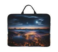RLDOBOFE 360° Protective Laptop Sleeve 14 Inch cities night view Laptop Case with Handle Shockproof Computer Bag Waterproof Briefcase Handbags Portable Laptop Bag Gifts for Men Women