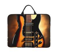 RLDOBOFE 360° Protective Laptop Sleeve 14 Inch Instrumental Guitar Laptop Case with Handle Shockproof Computer Bag Waterproof Briefcase Handbags Portable Laptop Bag Gifts for Men Women